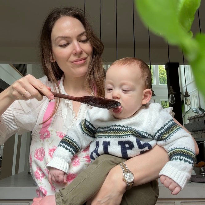 Traditional first foods for baby including Weston Price inspired ancestral foods like egg yolk, bone broth, sardines, salmon and organ meats for baby-led weaning