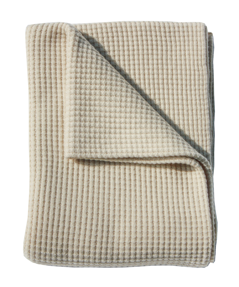 Adult Popcorn Blanket - Cream – adult merino blanket, breathable and temperature regulating, FSA/HSA eligible for insomnia and sensitive skin conditions like eczema, luxury gift