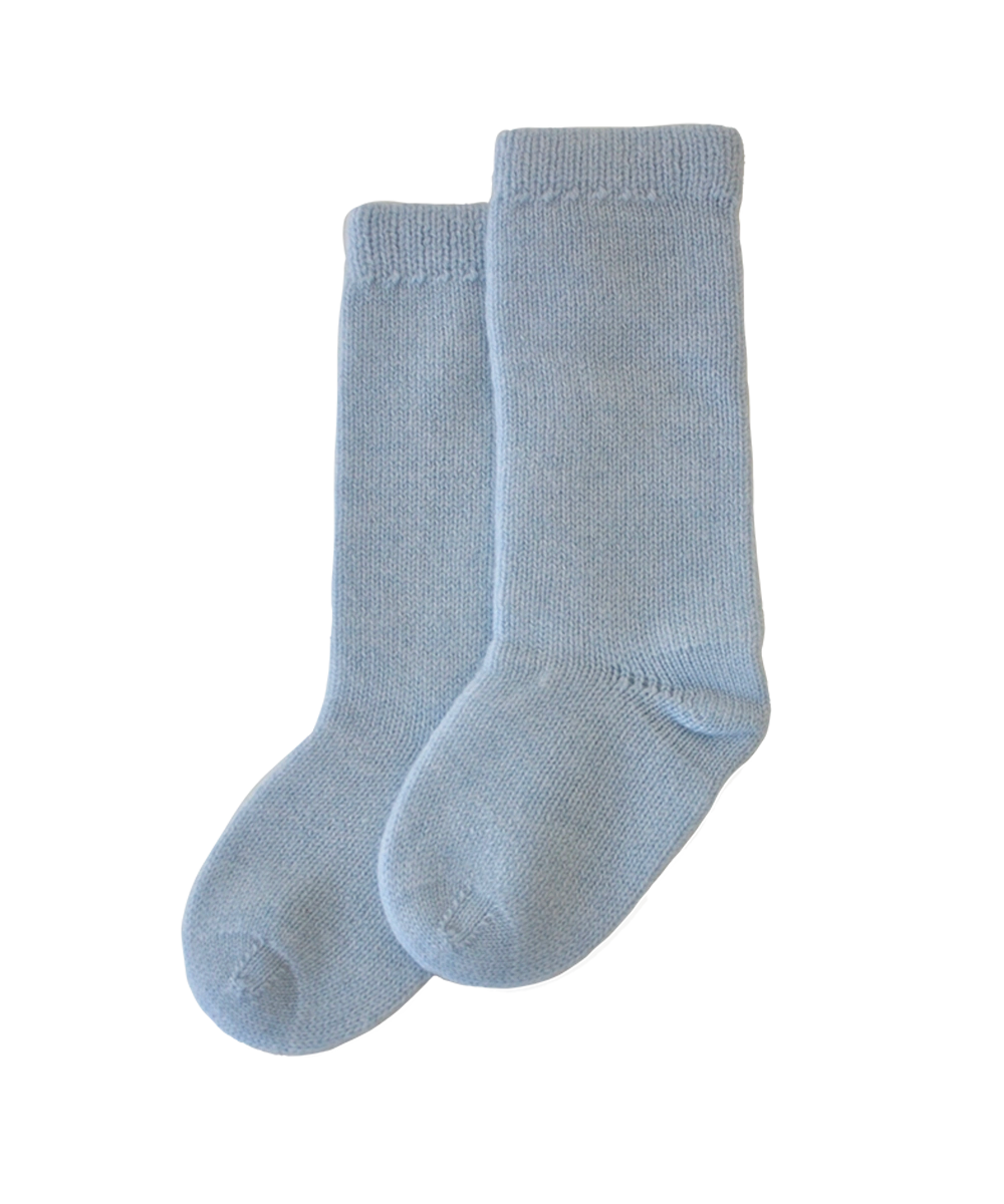 Baby Socks - Hydrangea – organic cashmere soft baby accessory, gentle on sensitive skin, safe for eczema, luxury baby boy gift