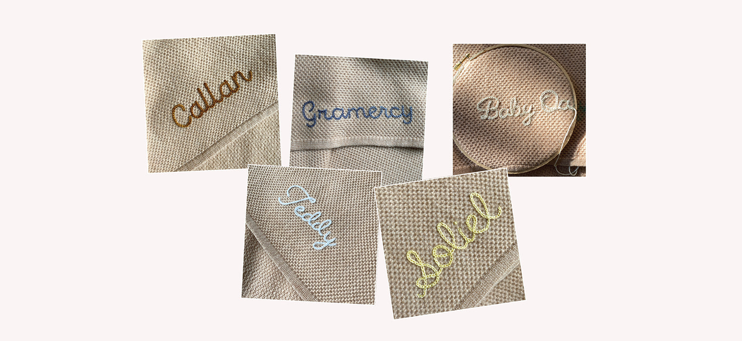 Henna Monogrammed Blankets