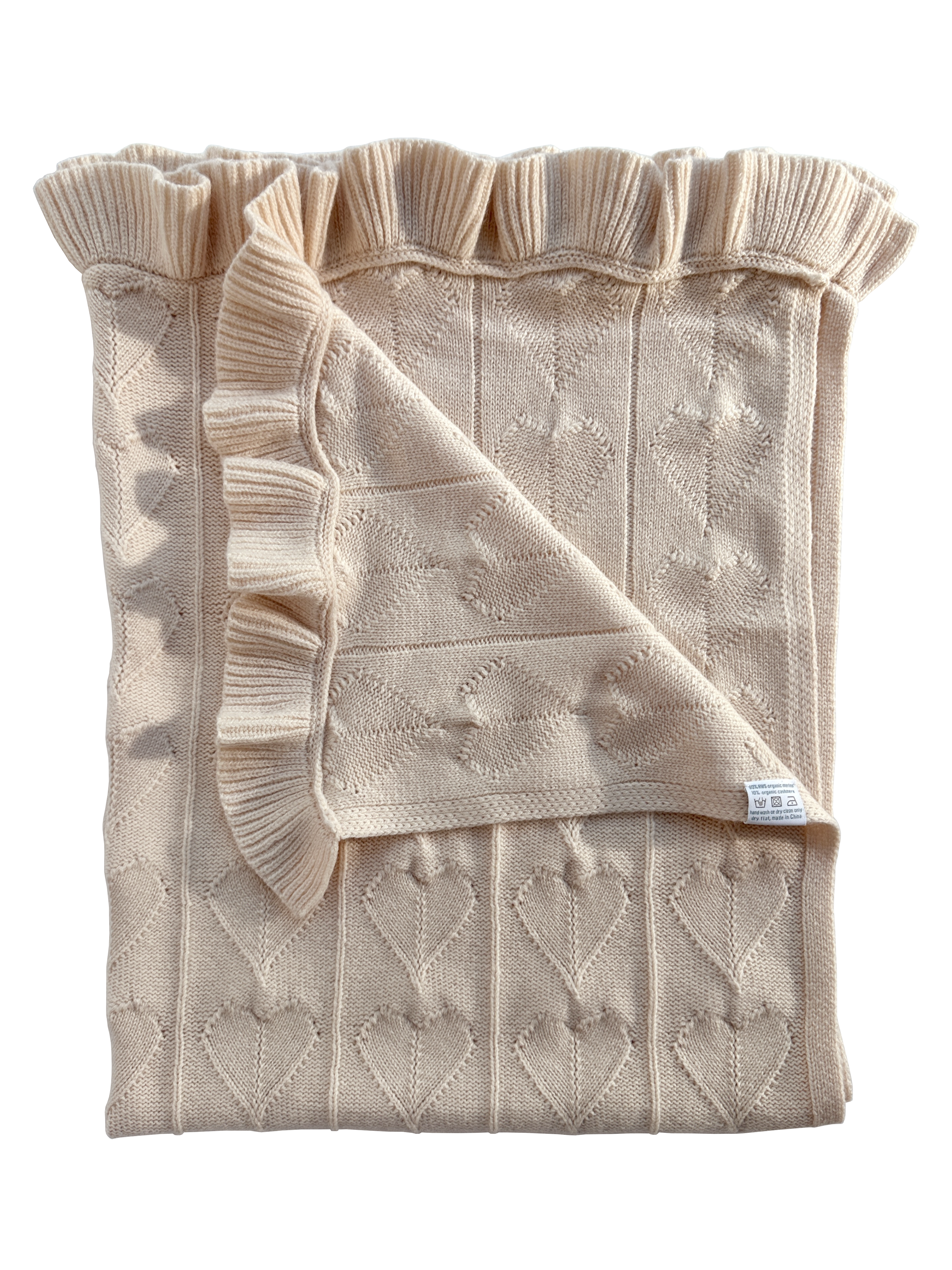 Organic cashmere merino luxury baby blanket.