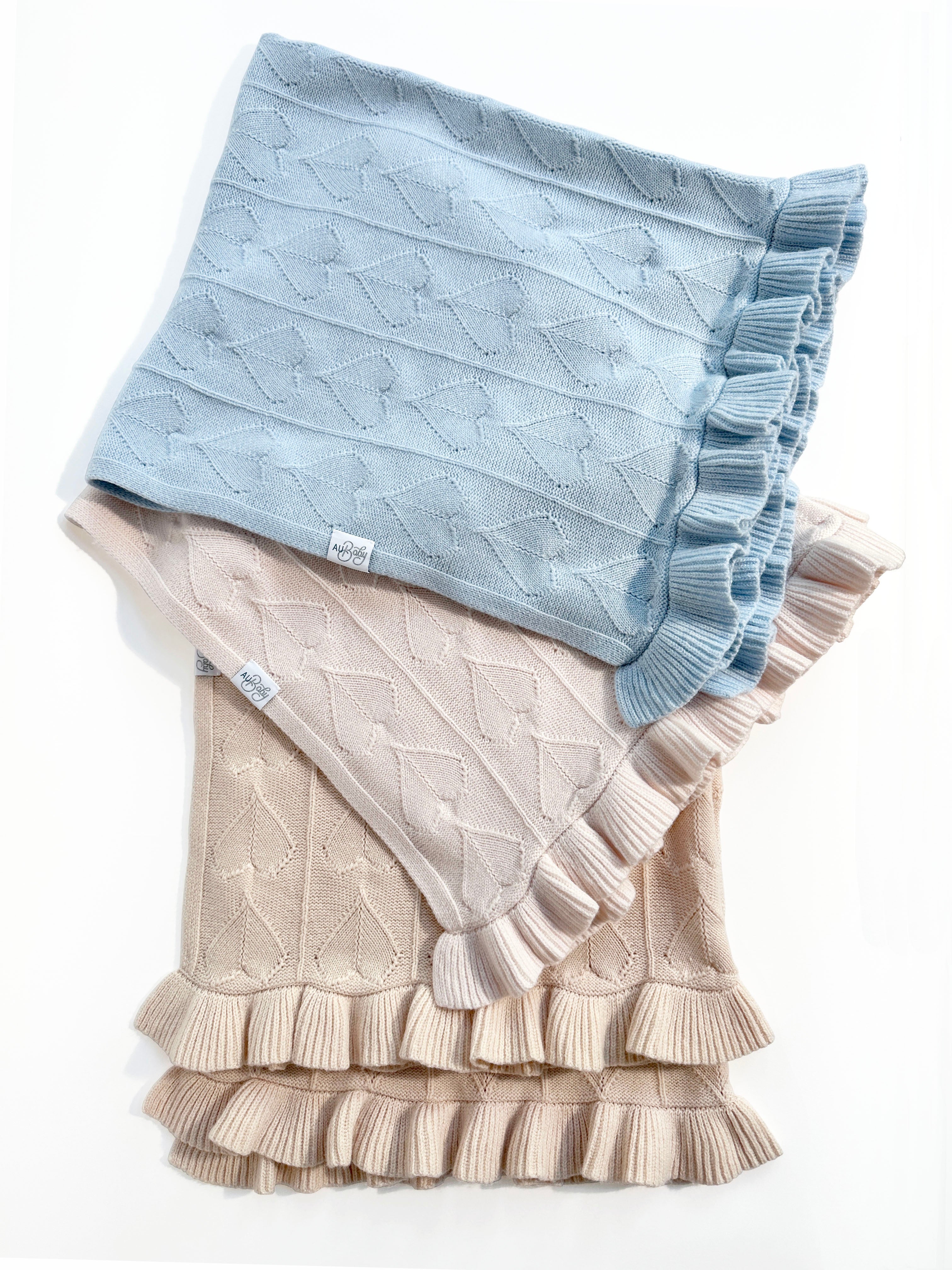 Organic cashmere merino luxury baby blanket collection.