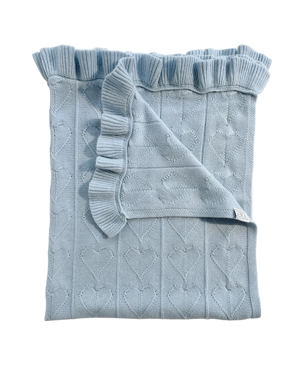 Little Love Blanket - Hydrangea – AU Baby heirloom blanket, natural, non-toxic, luxury baby gift, perfect for baby showers and newborns, baby blanket
