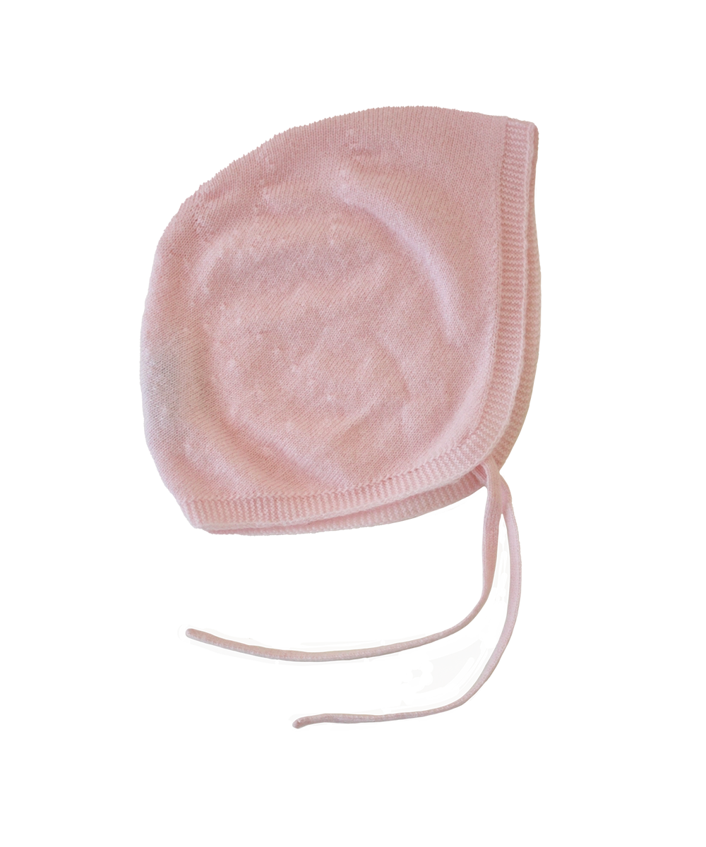 Baby Bonnet - Peony – soft baby accessory, gentle on sensitive skin, safe for eczema, luxury baby gift
