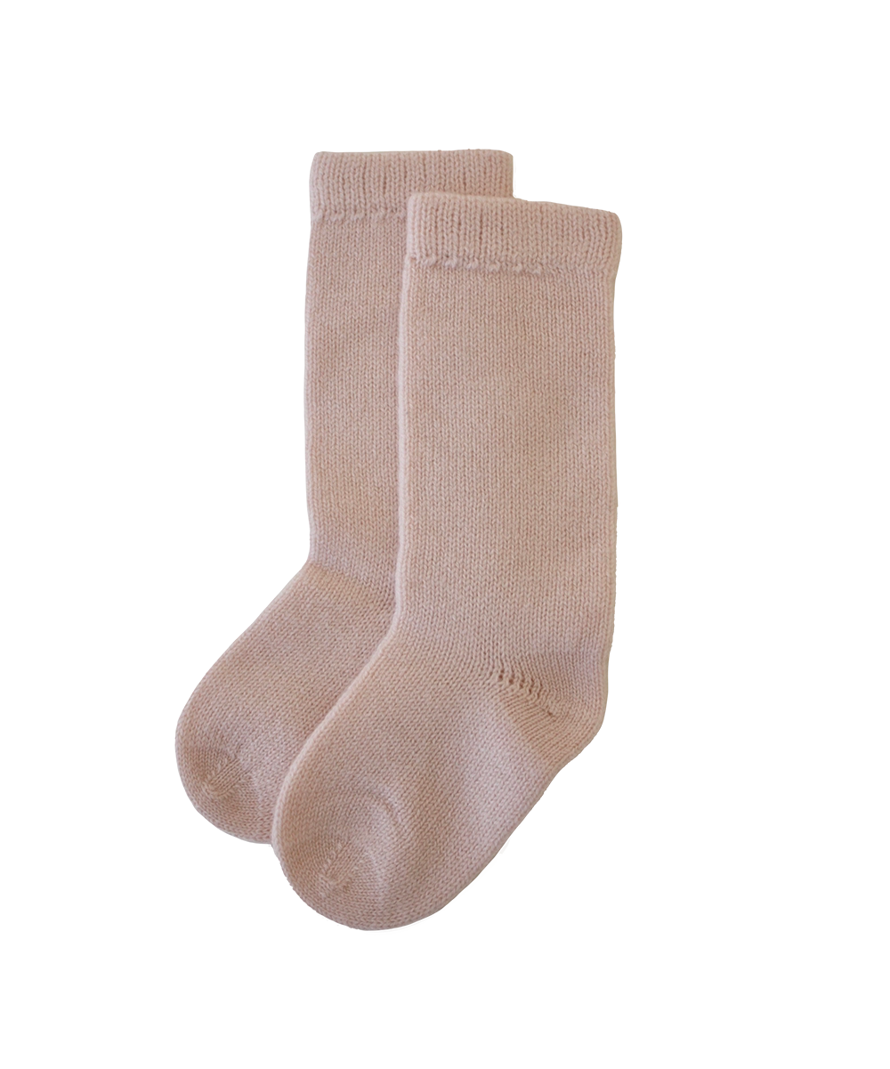 Baby Socks - Butter Cream – soft organic cashmere baby accessory, gentle on sensitive skin, safe for eczema, luxury baby gift