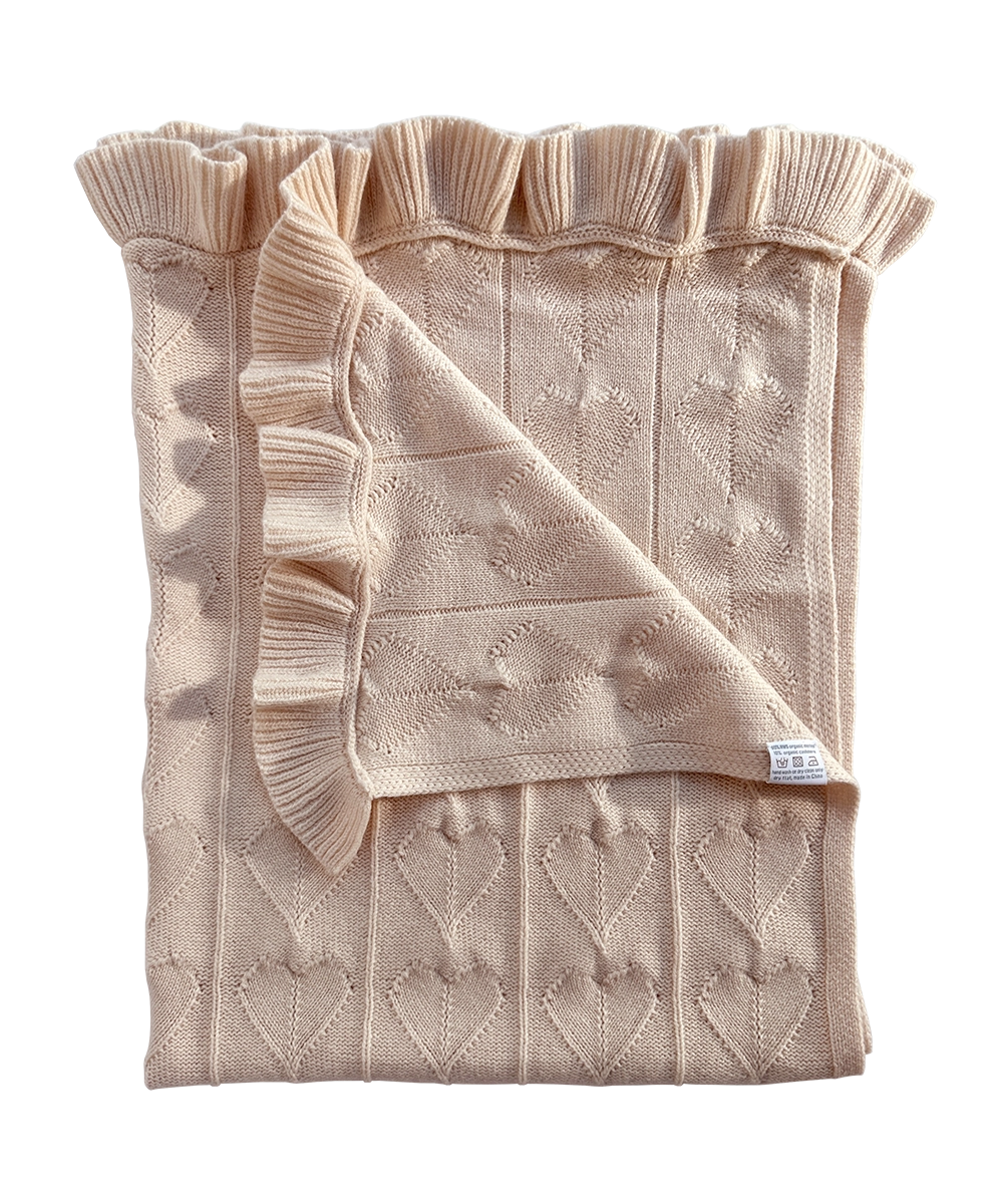 Little Love Cashmere Cloud Baby Blanket - Butter Cream – non-toxic baby blanket, gentle on sensitive skin, luxury baby gift, FSA/HSA eligible