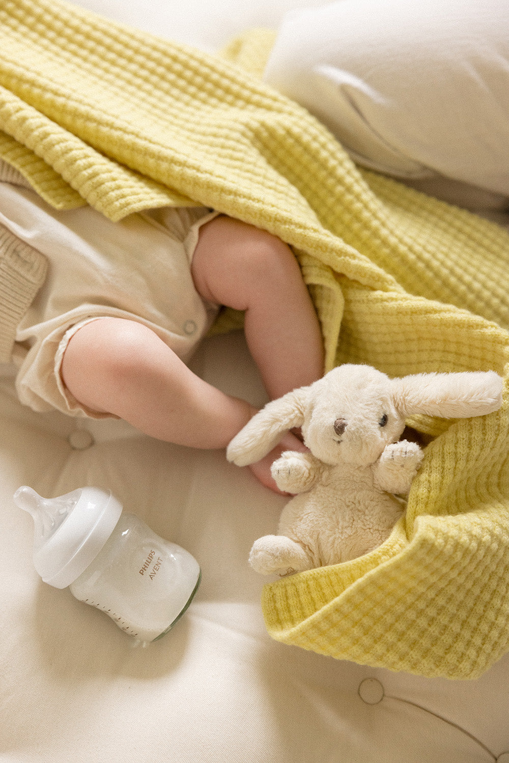 The Popcorn Blanket - Citron – Popcorn heirloom merino baby blanket, breathable, naturally plant-dyed, safe for eczema and sensitive skin, FSA/HSA eligible, luxury newborn gift