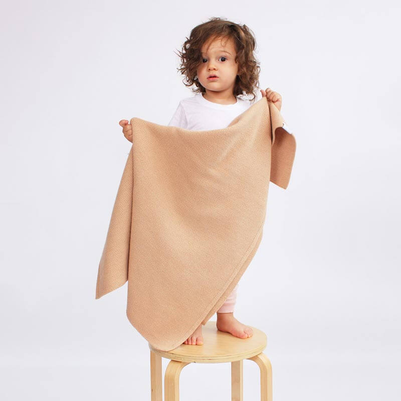 The Sawa - Henna – Sawa heirloom merino baby blanket, naturally plant-dyed, personalization available, safe for eczema and sensitive skin, FSA/HSA eligible, luxury newborn gender neutral gift